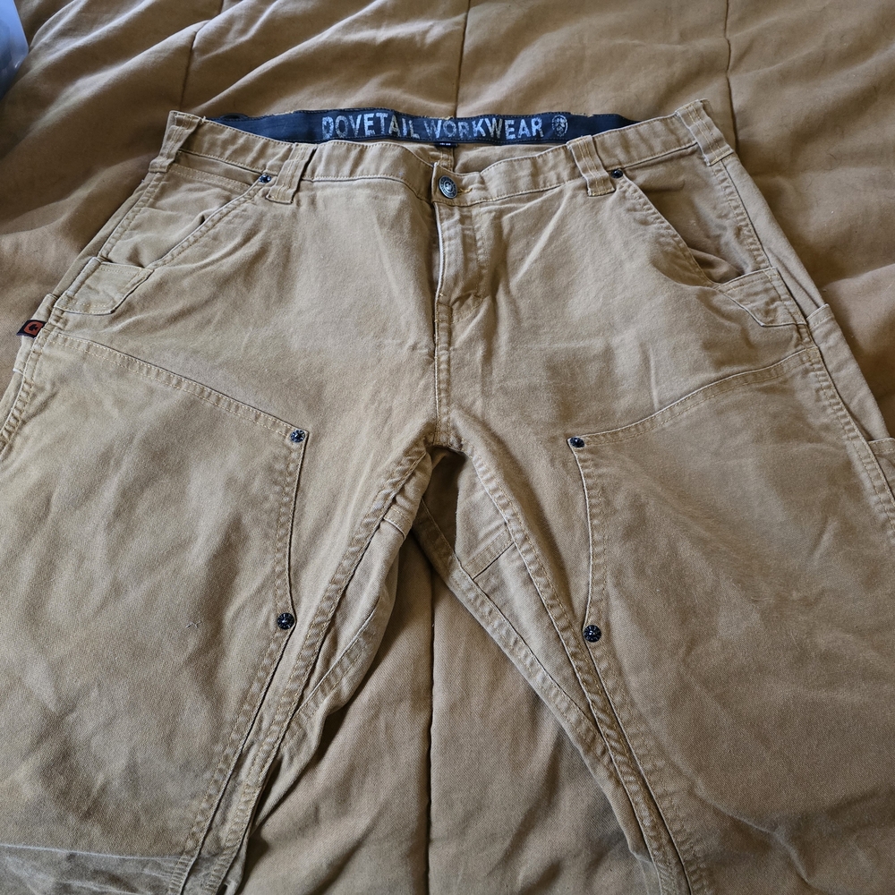 Dovetail Womens Canvas Tan Pants